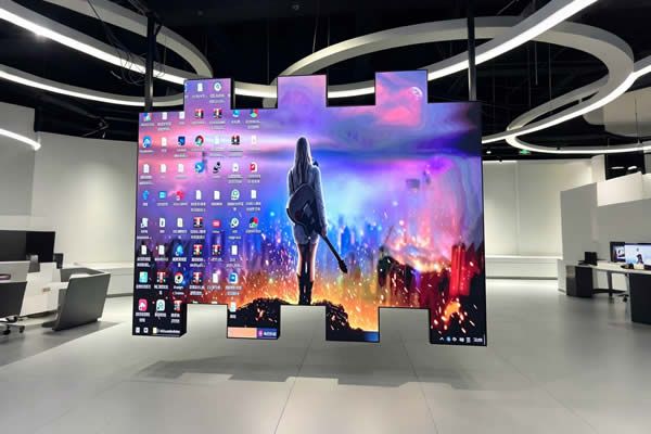 Shenzhen Enterprise Exhibition Hall Irregular Splicing LED Display Project